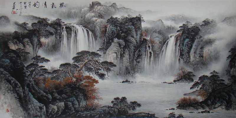 郭丙端书画| #Chinesepainting #inkpainting #heron #lotus